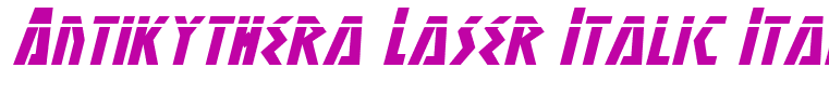 Antikythera Laser Italic Italic